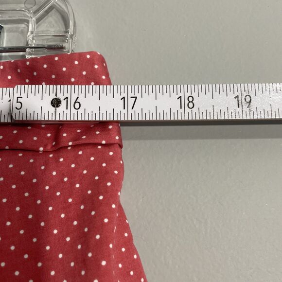 Talbots Women’s 12 Pink Polka Dot Crop Pants Straight Leg Polished Prep - Picture 9 of 12